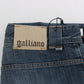 Blue Wash Relaxed Fit Cotton Stretch Denim Jeans