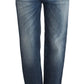Blue Wash Relaxed Fit Cotton Stretch Denim Jeans