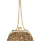 Glimmering Gold Sequined Evening Clutch