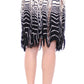Chic Black & White Knitted Skirt