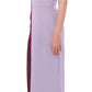 Elegant Long Silk Gown in Lavender