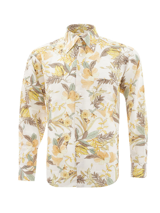 Flower Print Relaxed Fit Shirt