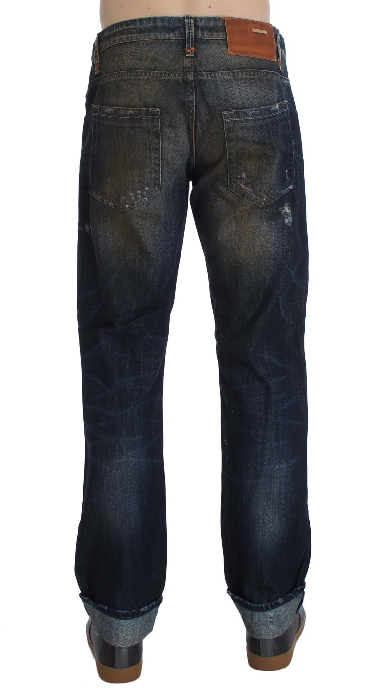 Elegant Straight Fit Men's Denim Jeans