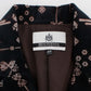Elegant Black Two-Piece Wool Blend Suit Set