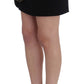 Chic Black Wool Blend Mini Skirt