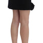 Chic Black Wool Blend Mini Skirt