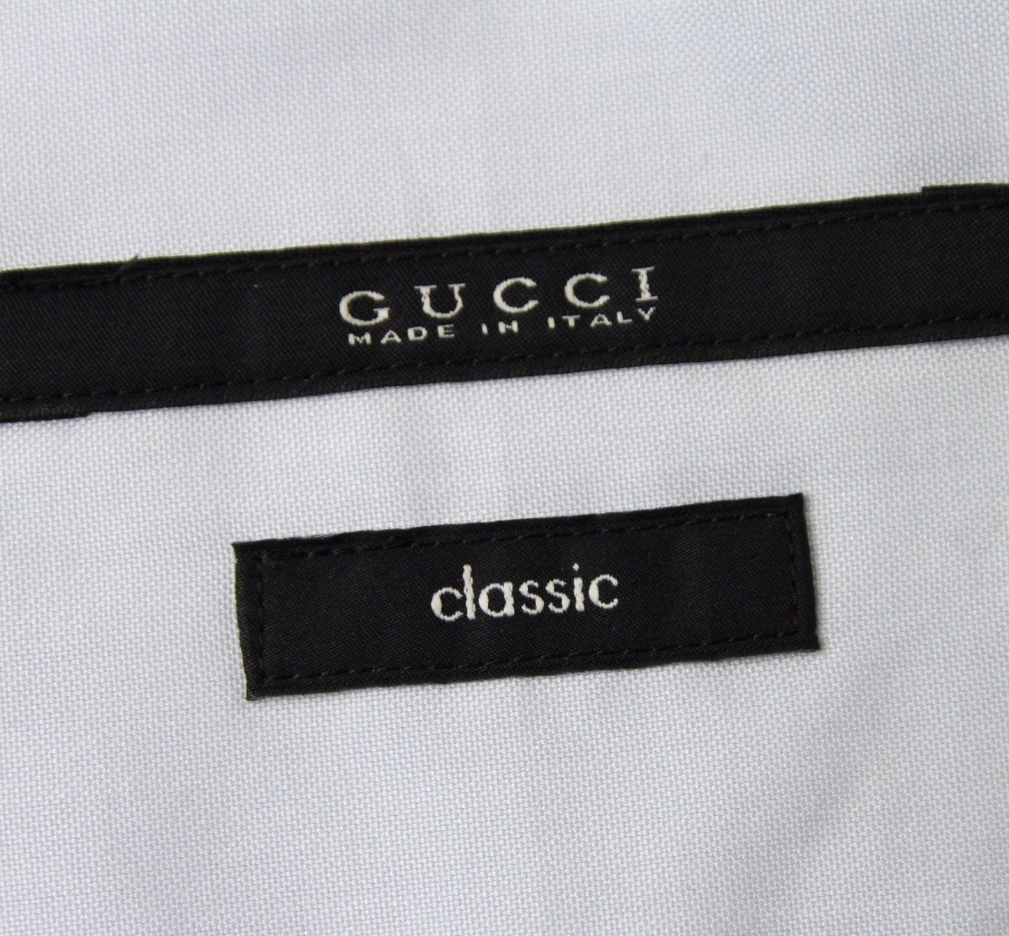 Gucci Men's Horsebit Classic Light Blue Cotton Button-Down Dress Shirt