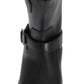Elegant Black Leather Designer Boots