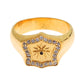 Nialaya Gold Plated 925 Sterling Silver Men's Ring