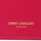 Saint Laurent Paris Fuchsia Leather Card Holder