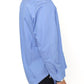 Dapper Blue Cotton Dress Shirt for Men