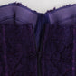 Purple Lace Silk Blend Bustier Corset
