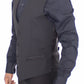 Black Wool Silk Dress Vest Gilet Jacket