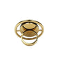 Women's Oval Brown Tortoise Shell Gold Ring