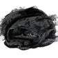 Black Gray Floral Lace Crystal Hair Claw