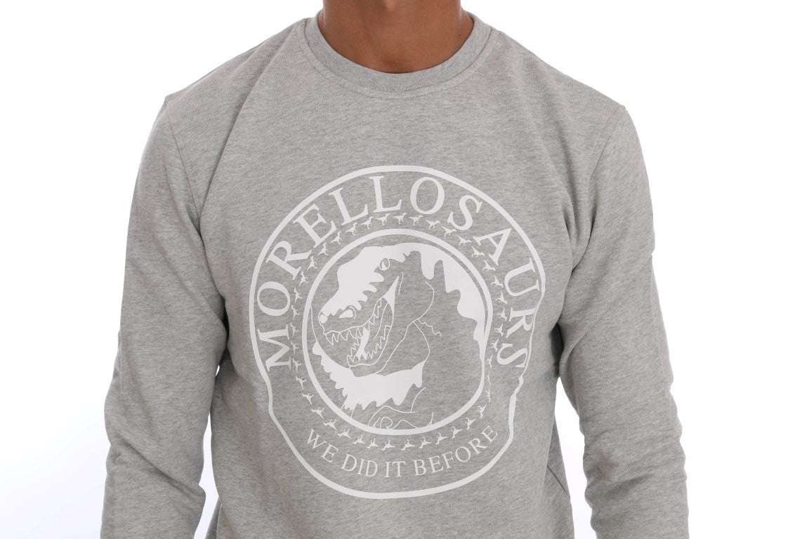 Chic Morellosaurs Crewneck Cotton Sweater
