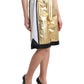 Elevated Elegance: High Waist Golden Shorts