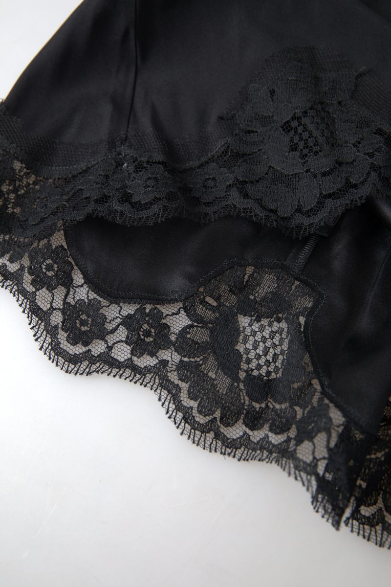 Elegant Black Silk Blend Camisole