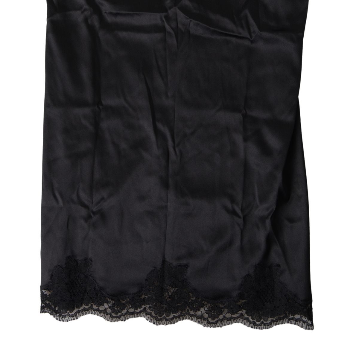 Sultry Black Silk Camisole Top