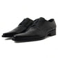 Elegant Black Leather Formal Flats