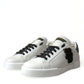White Black Portofino Patch Men Sneakers Shoes