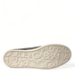 Bronze Leather Portofino Logo Men Sneakers Shoes