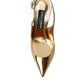 Gilded Luxe Leather Slingback Heels