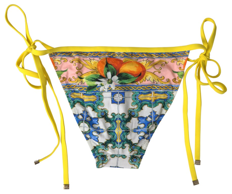 Majolica Print Bikini Bottoms – Summer Chic