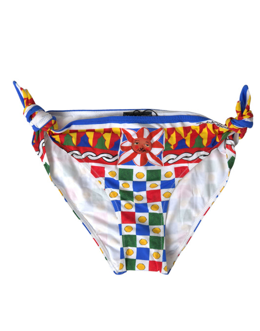 Multicolor Carretto Bottom Swim Beachwear Bikini