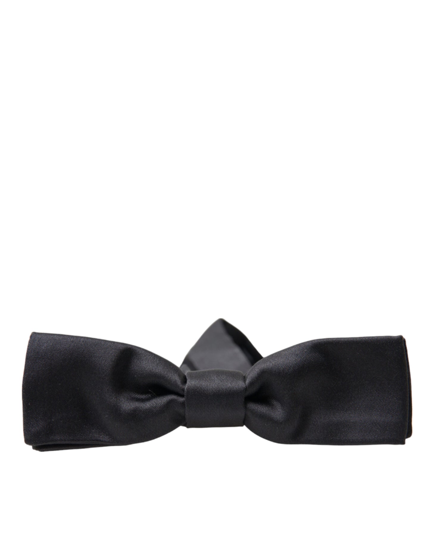 Elegant Dark Anthracite Silk Bow Tie