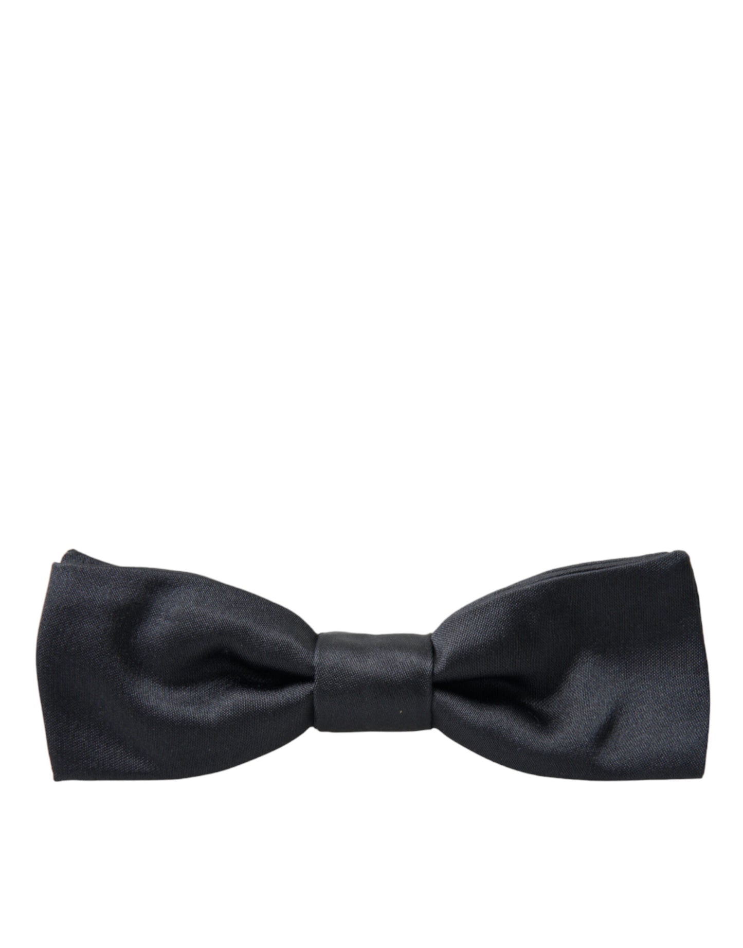 Elegant Anthracite Gray Silk Bow Tie