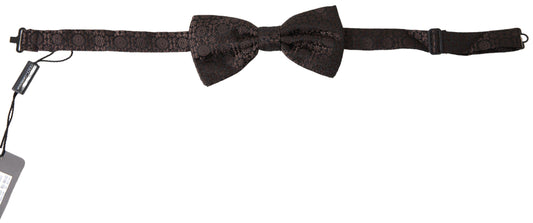 Elegant Silk Brown Bow Tie