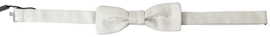 Elegant Ivory Silk Bow Tie