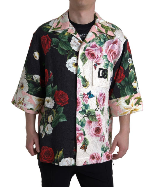 Elegant Floral Print Casual Shirt