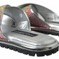 Dolce & Gabbana Sparkling Silver Slides