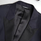 Elegant Blue & Black Martini Slim Fit Suit