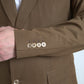 Elegant Brown Silk Blend Taormina Suit