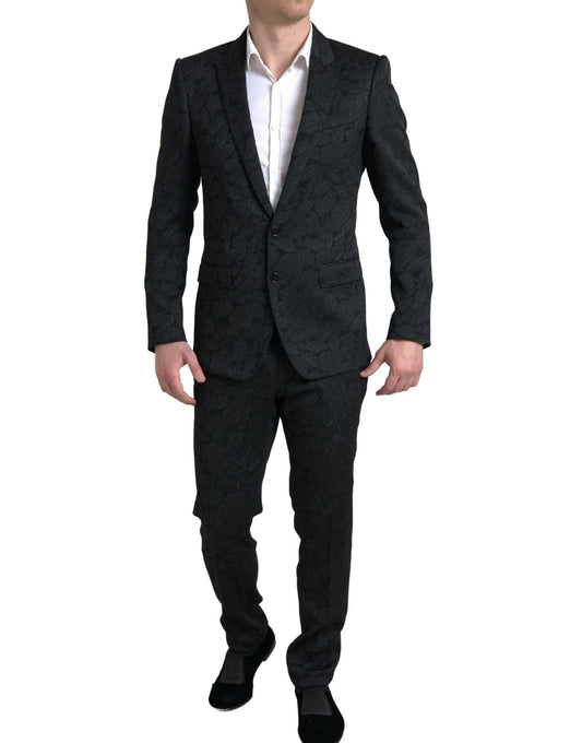 Black 2 Piece Double Breasted MARTINI Suit
