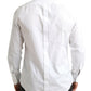 Elegant White Cotton Dress Shirt for Men