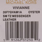 Beige VIVIANNE Patent Messenger Bag