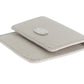 Sleek White Leather Condom Case Wallet
