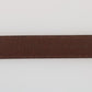 Brown Leather Gray Oval Buckle Belt
