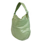 Bottega Veneta Women Green Leather Hobo Woven Detail Bag