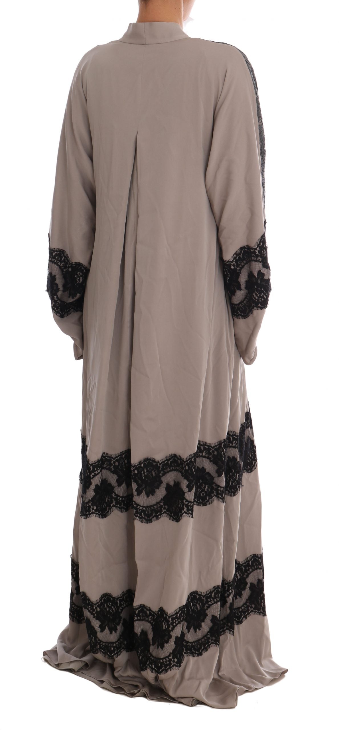 Elegant Cape Kaftan Dress in Gray