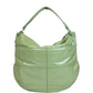 Bottega Veneta Women Green Leather Hobo Woven Detail Bag