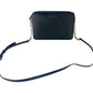 Jet Set Large East West Saffiano Leather Crossbody Bag Handbag (Black Solid/Silver Hardware)