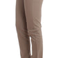 Beige slim dress pants