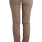Beige slim dress pants