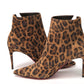 Leopard Birgikate 65 Veau Velours Heel Boots