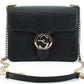 Elegant Black Leather Shoulder Bag